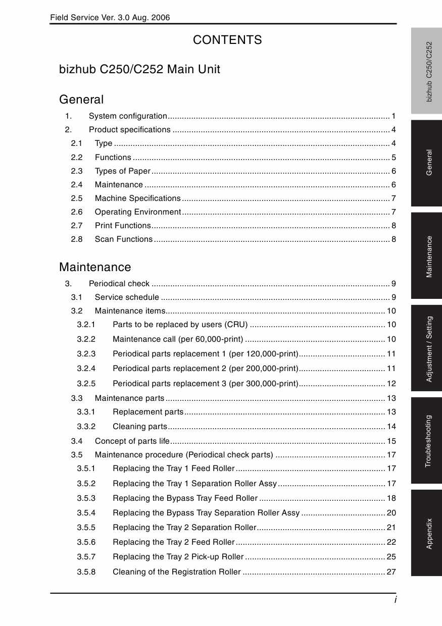 Konica-Minolta bizhub C250 C252 FIELD-SERVICE Service Manual-2